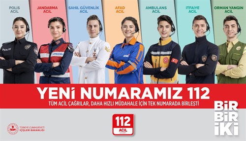 "YENİ NUMARAMIZ 112"